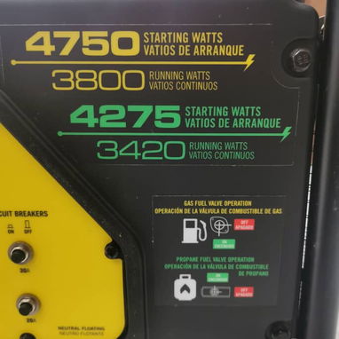 👉🏻Planta eléctrica de gasolina y gas licuado Champion 3800W. - Img 121902806