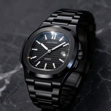 ☎️53544655 🛵 Entrega Disponible ⭐ ⌚️ Louis Poems Nautilus Pure Black – Reloj de Lujo para Hombre⭐ - Img 113884885