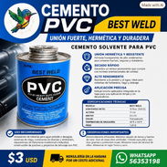 Pegamento para tubería de PVC. CEMENTO SOLVENTE PARA PVC, SOLDADURA - Img 55931330