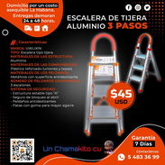 💯 ALUMINO 💯 EACALERA DE TIJERA MATERIAL ALUMINO 3 PASOS. SERVICIO DE ENTREGA CON FACTURA Y GARANTÍA. TLF 54833699 - Img 54415314
