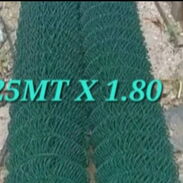 Rollos de cerca engomados verdes originales 25mx1.80 de alto - Img 45550806