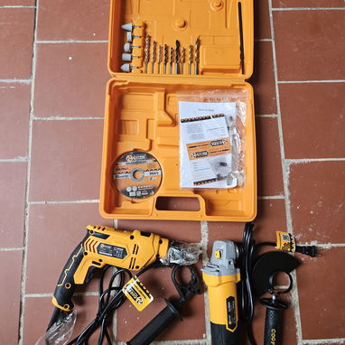 KIT Taladro percutor + Esmeriladora 41/2 + Taladro inalámbrico - Img 125212987