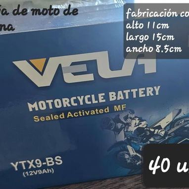 Batería baku    12vol 7 amp  mini extintor para carro y moto - Img 95757399