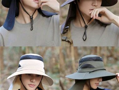 Sombreros para el sol o la pesca con protección para el cuello, orejas y frente.. shein!!! - Img 64914062