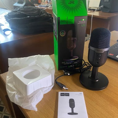 Hoco L25 Bright - Micrófono USB de escritorio con monitorización y silencio con un clic* - 4/9