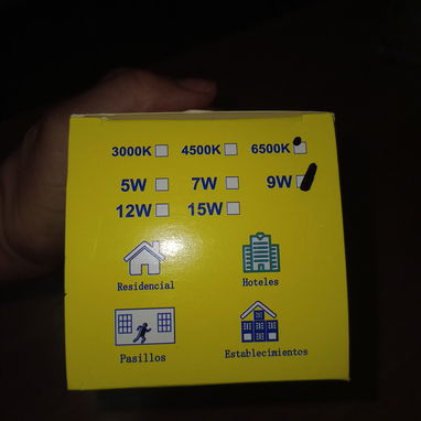 Bombillo LED 9W Toplite 85-265V IP20, Bombillo LED 9W Toplite Activación 20 Lux VPT# - 6/7