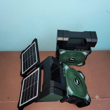 Ventilador RECARGABLE Modelo M22 con panel solar - 2/2