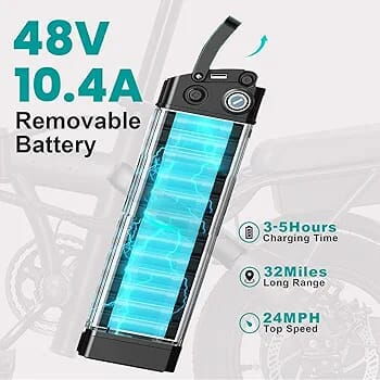 🚲 Bicicleta eléctrica LELEKUAI plegable – NUEVA ⚡️ - Img 120393830