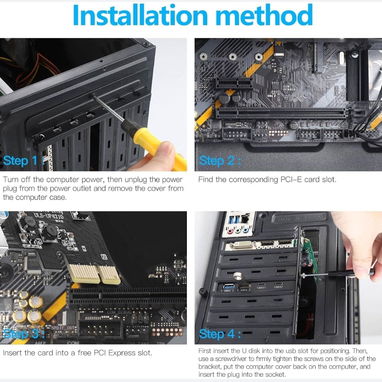 🔌 Tarjeta de Expansión USB PCI-E UP4210 🌐 - Img 126074302