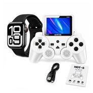 Set Hot - 5, Consola de Juegos Retro S10 con Smartwatch AMOLED - 520 Juegos, 1 Control y Conexión a Tv - Img 58101000