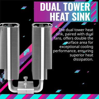 Disipador por Aire Cooler Master Hyper 622 Halo White - 4/10