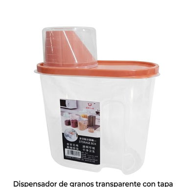 Dispensador de granos trae vaso medidor 1.5 kg de capacidad en 1900cup - Img 123912058