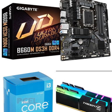 ✓ Gigabyte B660M DS3H DDR4 ✓ Intel Core i3-12100 L en Marianao