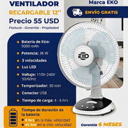 Ventilador Recargable EKO 12 " - Img 55802624