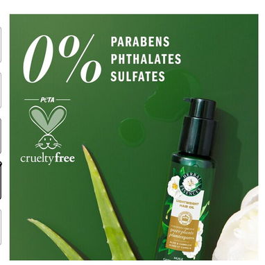 Herbal Essences – Aceite Ligero para Cabello Dañado | Aloe + Camelia 3.2 oz Descripción - 4/4