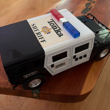 Juguete Carrito Tonka Hasbro Fun Rise Police Sheriff Hummer Original de 1999 en 10 USD - 4/7