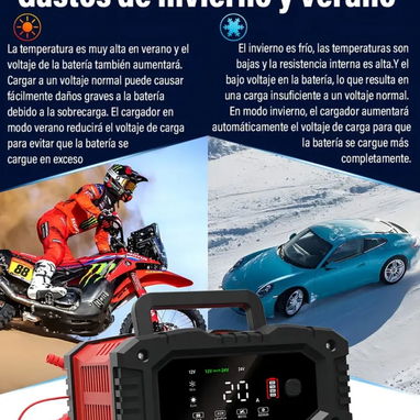 Cargador inteligente de batería 12V 24V 20a - 3/10
