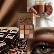 🤎🧡Paleta de Sombras Oasis Desert Sands (9 Tonos mates, satinados y brillantes)🧡🤎 - Img 55830435