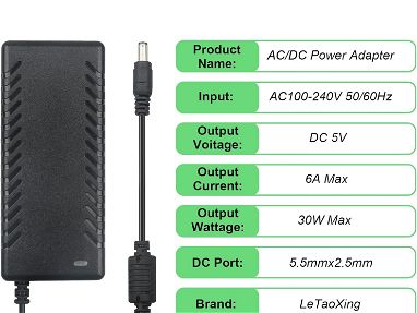 Adaptador de fuente de alimentación 5V 6A Convertidor de CA a CC de 30 W Convertidor de 5 V 6 amperios 53828661 - Img 62735176