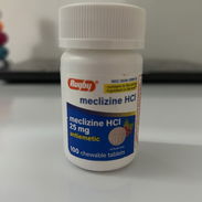 Meclizine 25mg(100 tabletas) - Img 57955821