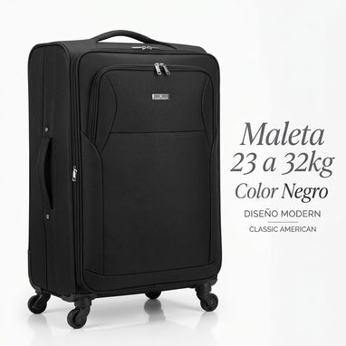 🧳 Maleta de Viaje Negra CLASSIC AMERICAN – 23 a 32 kg ✈️ - 2/2