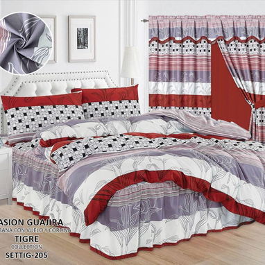 Juego de sábanas con cortinas de 6 piezas(UH) - 5/10