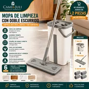 Fregona Moderna con 4 Mopas de respuesto mas su balde funcional (cj) - Img 56057758