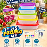 🥙SET 🥙 DE 5 POZUELO CF 11. TENEMOS SERVICIO DE MENSAJERÍA CON FACTURA Y GARANTÍA. 📲 54833699 - Img 57572871