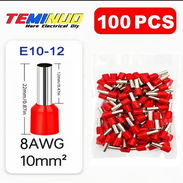 100 conectores tubulares ferrule (cables 8, 10, 12) - Img 57038050