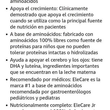 Fórmula EleCareJr sin lactosa ni glúten - 3/3