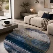 🪞 Alfombra Circular Decorativa – 180 cm. Diseño moderno y versátil.  Escríbeme al WhatsApp 56249937 - Img 55253001