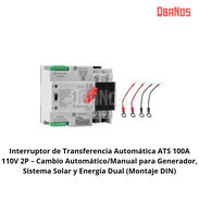 Interruptor Transferencia Automática ATS 100A 110V — Solar y Generador ⚡🔌 - Img 55612515