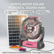 Ventilador solar portátil de 30000 mAh - Img 56945296