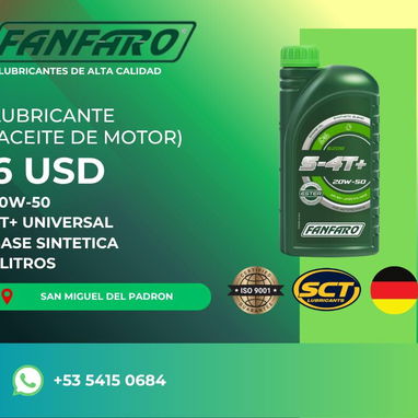 Fanfaro 20W50 de 5 litros en 20 USD - Aceite alemán - Img 107998949