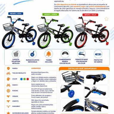 Bicicleta infantiles/ bicicletas para niños/ - 4/4