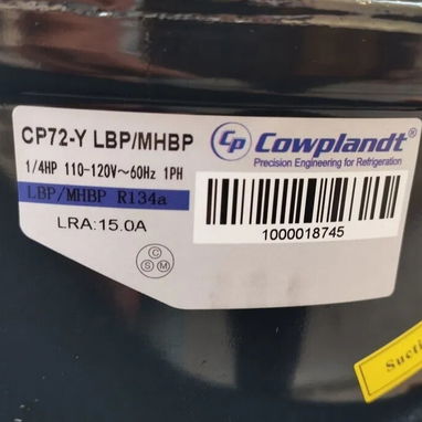 Máquina de frío 1/4HP COWPLANDT ( Compresor de refrigeración) R-134a 110V/60Hz 1Ph NUEVAS + Kit de instalación 59030040 - Img 103712759