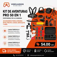 Kit de Aventuras Pro 50 en 1 para Cámara Deportiva | Accesorios GoPro en La Habana - Img 55395612