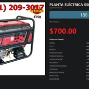 Planta Eléctrica 5500W Maxmech con Protección Contra Sobrecarga Pro VPT-0208 - Img 54456691