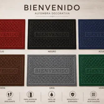 Alfombra Decorativa de Entrada "Bienvenido" – 40 × 60 cm - 2/2