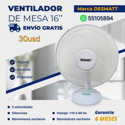 Ventilador de Mesa Desmatt 16" - Img 56862286