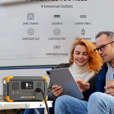 ☎️53544655 🛵 Entrega Gratis ⭐ PECRON E300LFP – Estación de Energía Portátil 288Wh⭐ - 5/8