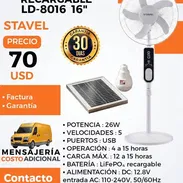 VENTILADOR RECARGABLE + PANEL SOLAR + BOMBILLO - Img 56036552