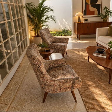 Pareja de butacas vintage, años 50s ( Mid-Century Modern) - 2/3