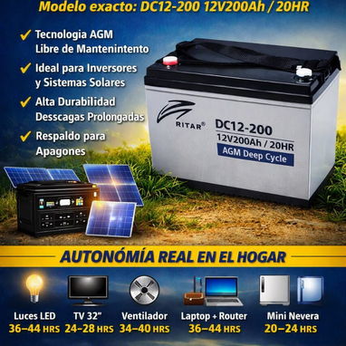 Baterías d 12V por 100 Ah,200Ah - 2/3