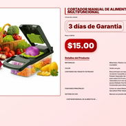 CORTADOR MANUAL DE ALIMENTOS MULTIFUNCIONAL . - Img 57101924