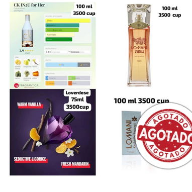 Perfumes disponibles por unidad y cantidad - Img 99515444
