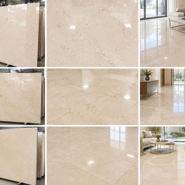 ✨ ¡MARMOLERÍA YCE! Pisos y Planchas de Mármol Color Crema Claro 🤎 | Elegancia y Calidad para Todo el País 🚚 - 2/2