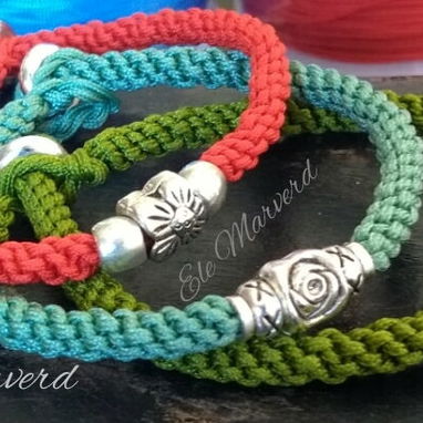 PULSERAS VARIADAS CON HILO CHINO Y ACCESORIOS - 7/10