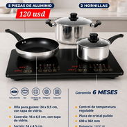 Cocina de inducción doble con calderos - Img 57111673