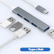 ✳️ Extensión USB Tipo C Adaptador OTG ⭕️ HUB 4 Puertos USB Regleta Hub  Regleta USB Extensión Hub - Img 44817470